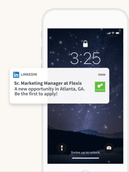 LinkedIn Instant Job Notifications