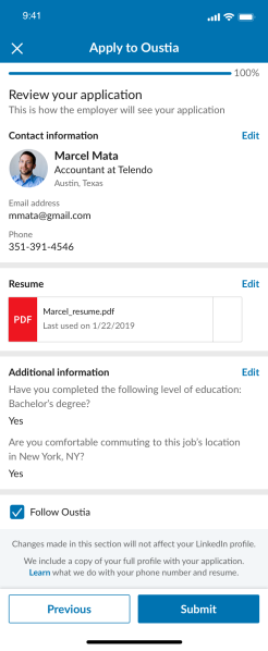 LinkedIn Screening Question