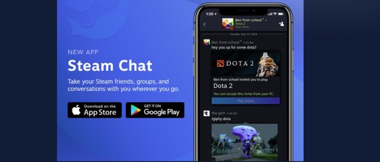 The new Steam Chat mobile app is a modernized Steam chat experience available for free on iOS and Android platforms.