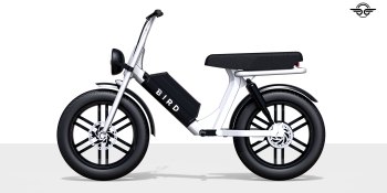 Bird’s Cruiser is a two-seater electric bike with a 52-volt battery and LCD screen