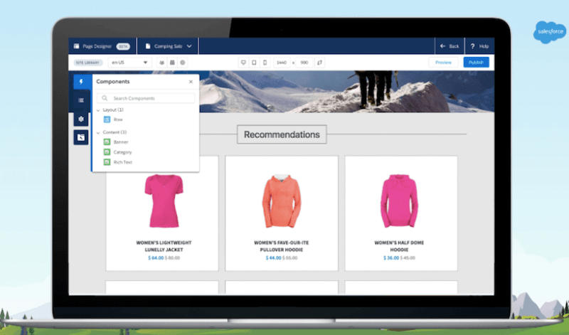 Salesforce Commerce Page Designer