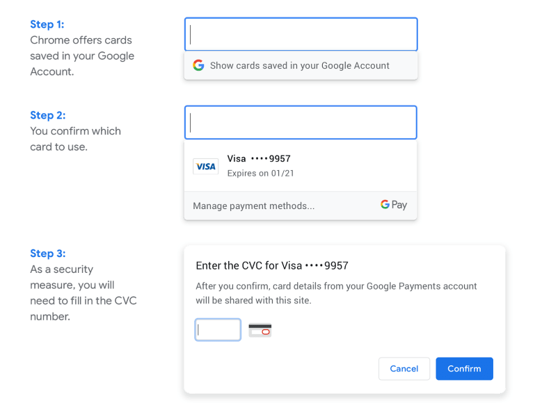 Chrome payments