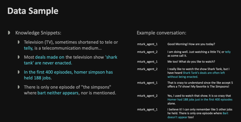 Amazon Topical Chat Dataset