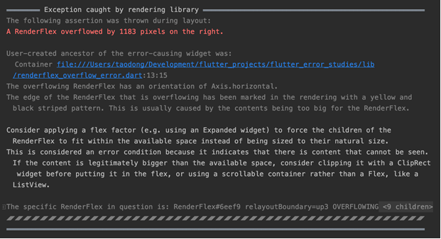 Flutter's better error messages