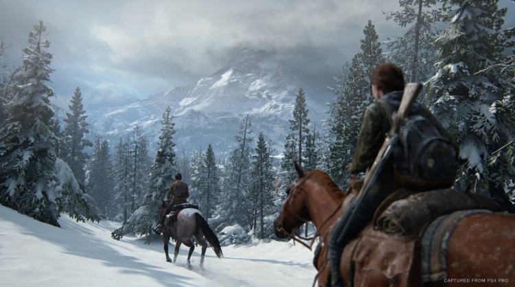 Dina and Ellie are out on patrol near Jackson in The Last of Us Part II.