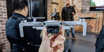 DJI’s Mavic Mini weighs less than 250 grams and has a 30-minute flight time