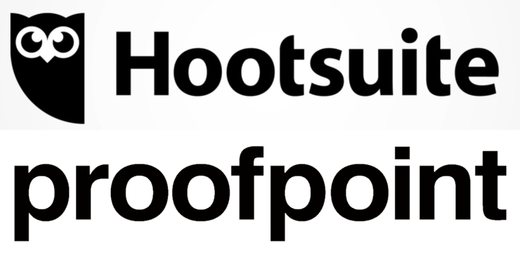 Hootsuite and Proofpoint logos