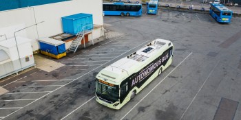 Volvo’s prototype autonomous bus drives itself around depots