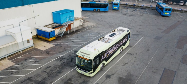Volvo's autonomous bus demo