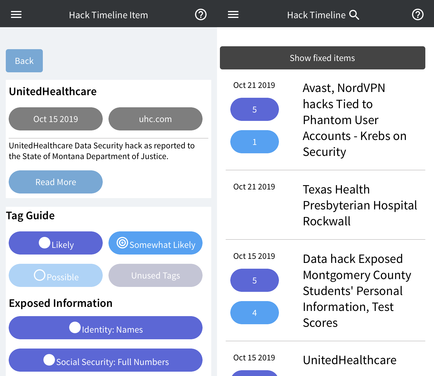 HackNotice Premium mobile