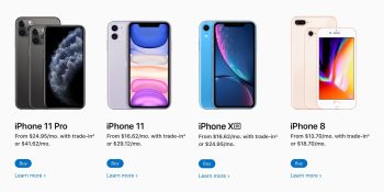 Apple Card Monthly Installments matches iPhone carriers with 0% interest