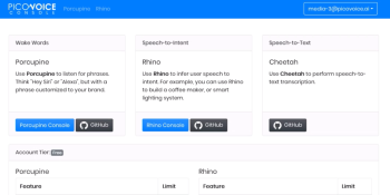 Picovoice’s web console lets device makers create their own voice assistants