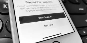 Uber Eats now lets you donate $2 to support your local restaurants