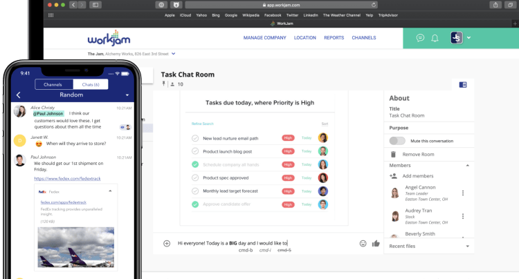 WorkJam platform 