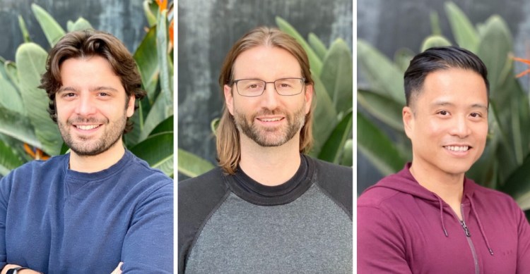 PierPlay cofounders Lorenzo Nuvoletta, Scott Jablow, and Don Adriano.